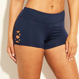 NWT Kona Sol Women's Strappy Side Swim Shorts. AFG65B Small