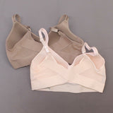 Rhonda Shear 2 Pack Mesh Back Molded Cup Bras Mocha/ Pink XL