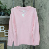 Charter Club Women's Wide Ribbed Trim V-Neck Pullover Sweater