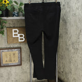 DG2 by Diane Gilman Pull On Stretch Ponte Boot Cut Pants Black Plus 1X