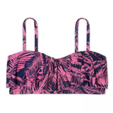 Kona Sol Women's Long Line Flounce Bikini Top