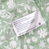 Universal Thread Women's Puff Short Sleeve Day Dress Green Floral L