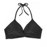 Shade & Shore Women's Dream Light Lined Wrap Front Ribbed Bikini Top