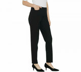 Isaac Mizrahi Live! Tall 24/7 Stretch Slim Leg Pants Black 4 Tall