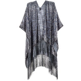 Echo Women's Floral Velvet Burnout Ruana