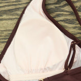 Shade & Shore Women's Plunge Tie-Front Wrap One Piece Swimsuit