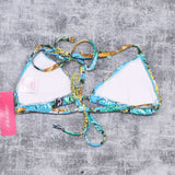 Xhilaration Women's Jungle Animals Triangle Bikini Top
