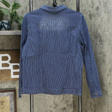 DG2 by Diane Gilman Women's Pinstripe Stretch Denim Jacket