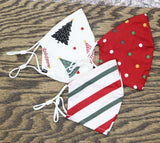 Safety Smile 3-Pack Kids' Christmas Face Masks Kids Ages 7-14