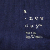 A New Day Women's Ribbed Tank Top Navy Blue M