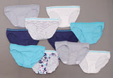 Fruit Of The Loom Women's LOT OF 10 Cotton Low Rise Hipster Panties