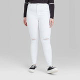 Wild Fable Women's High Rise Distressed Skinny Jeans