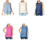 DG2 by Diane Gilman Women's SoftCell Chambray Easy Tank Top