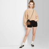 Wild Fable Women's High Rise Rolled Cuff Jean Shorts