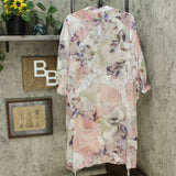 NWT Vince Camuto Womens Side Tie Diffused Bloom Tunic. A306721 S