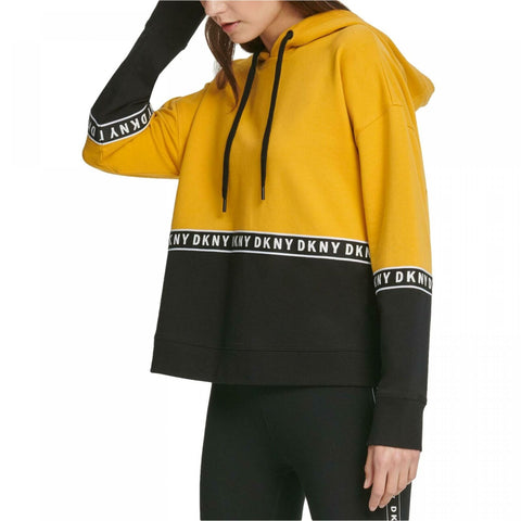 DKNY Women's Sport Colorblocked French Terry Hoodie