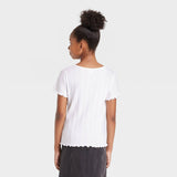 Art Class Girls' Short Sleeve Notch-Front T-Shirt