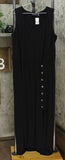 Nina Leonard Women's Plus Size Elastic Waist Sleeveless Maxi Dress