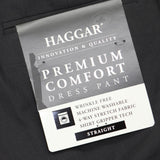 Haggar Comfort Straight-Fit 4-Way Stretch Wrinkle-Free Flat-Front Dress Pants