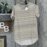 Lisa Rinna Collection Women's Space Dyed Stripe Short-Sleeve T-Shirt