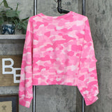 NWT WVVY Plus Size Camo Cropped Lace Up Sweatshirt. 729801 1X