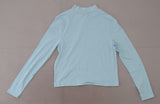 Wild Fable Women's Long Sleeve Cropped Mock Turtleneck Shirt Top
