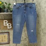 Denim & Co. Women's Petite Studio Classic Denim Ankle Jeans