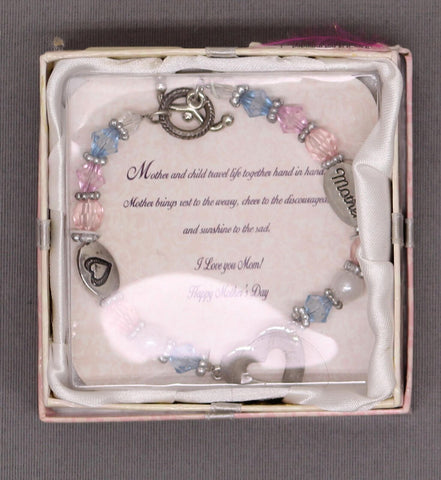 Novelty, Inc. Mother's Day Beaded Charm Bracelet for Mom