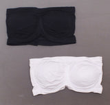 Rhonda Shear Plus Size 2 Pack Underwire Bras Black/ White 1X