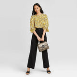 Who What Wear Women's Balloon Long Sleeve Blouse