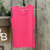 Lemon Way 2 Pack Women's Scoop Cotton Blend Tank Tops Blue/ Pink XS
