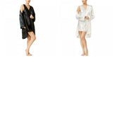 Thalia Sodi Women's Satin Short Wrap Robe
