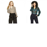 A New Day Women's Long Sleeve Sheer Popover Blouse Top Shirt