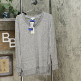 Lucky Brand Women's V-Neck Tunic Soft Cloud Knit Sweater