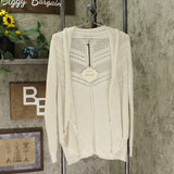 Knox Rose Women's Long Sleeve Layering Sweater Cardigan