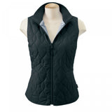 Devon & Jones Women's Quilted Contrast Lining Vest Black Medium