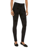 Style & Co. Petite Floral Flocked Ponte Knit Pants