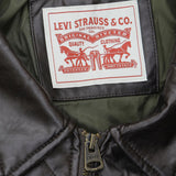 Levi's Men's Faux Leather Quilted Trucker Jacket