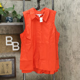 Lemon Way Women's Plus Size On-the-Go Wrinkle Resistant Sleeveless Blouse