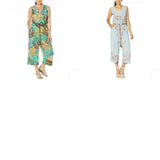 Democracy Women's Printed Belted Crop Jumpsuit