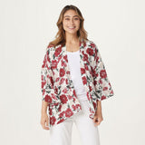 Laurie Felt Women's Open Front Printed Kimono