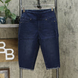 DG2 by Diane Gilman Women's Classic Stretch Pull-On Bermuda Short Indigo XS