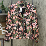 Colleen Lopez Women's Plus Size Effortlessly Edgy Faux Leather Jacket