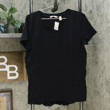 Isaac Mizrahi Live! Women's Short-Sleeve Curved Back Hem Knit Top