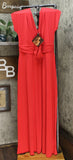 IMAN Women's Tall Boho Chic Maxi Dress With Head Wrap