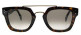 Celine Women's Rectangular Sunglasses Dark Havana / Z3 brown degrade 47/25/150