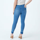 Belle by Kim Gravel Women's Flexibelle Wide Release Hem Jeggings