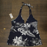 Kona Sol Women's Halter Tankini Top AFL54T Blue XL