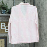 Victoria's Secret Womens Striped Cotton Pajama Shorts Top Set