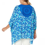 Colleen Lopez Women's Plus Size Crochet Inset Kimono Topper